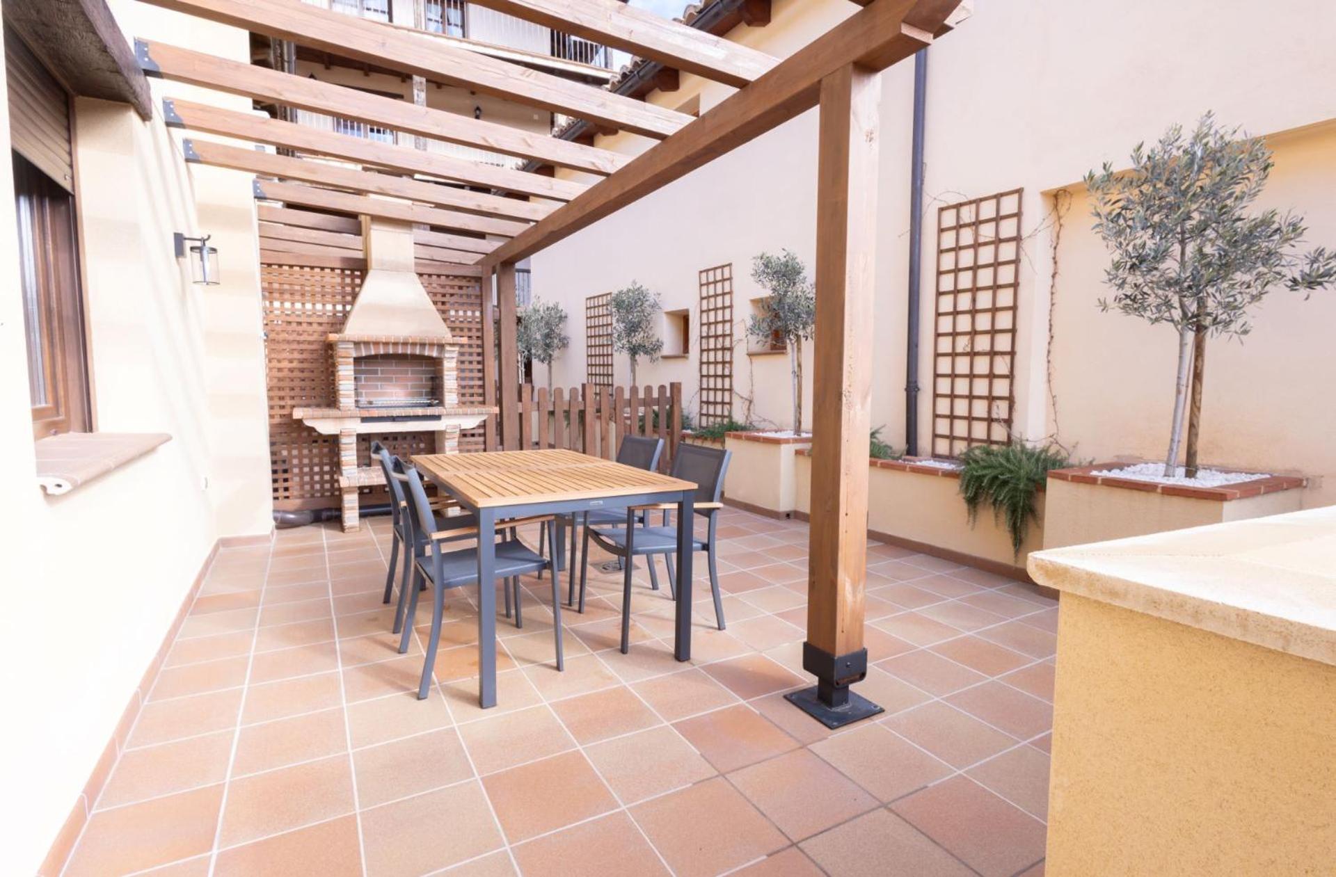 ベセイテEl Sueno Del Buho 3. Chimenea Y Terraza.アパートメント エクステリア 写真